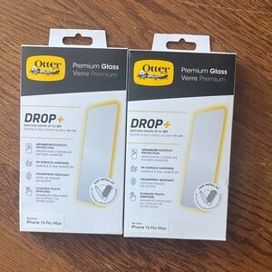 OtterBox Premium Glass Screen Protector - Clear with Yellow Accents